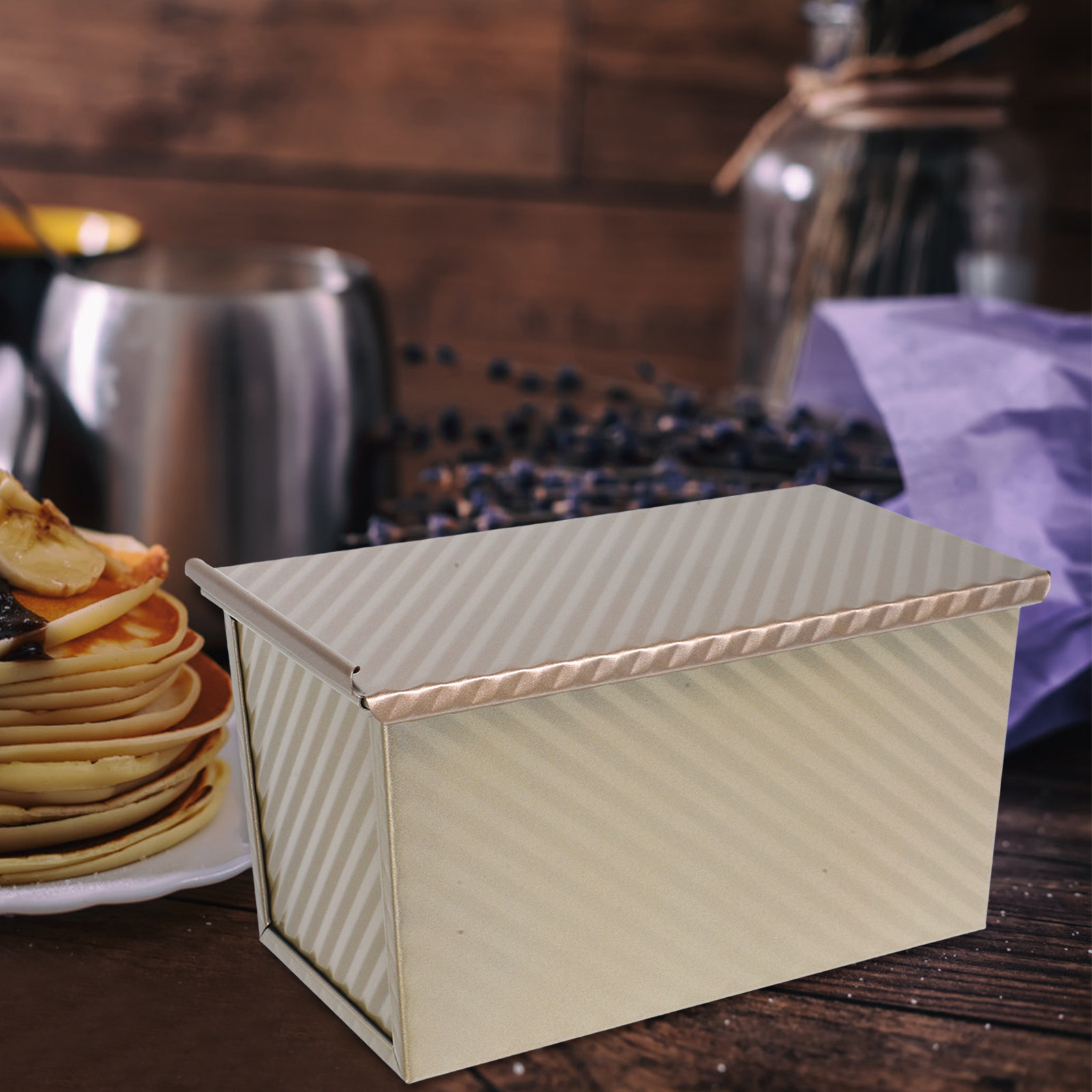 Kitchen Baking Pans - อุปกรณ์อบขนมปัง ถาดอบโลหะขนาดใหญ่ แม่พิมพ์ขนมปังแบบไม่ติดกระทะ สำหรับทำขนมปังที่บ้าน ให้ความร้อนสม่ำเสมอ