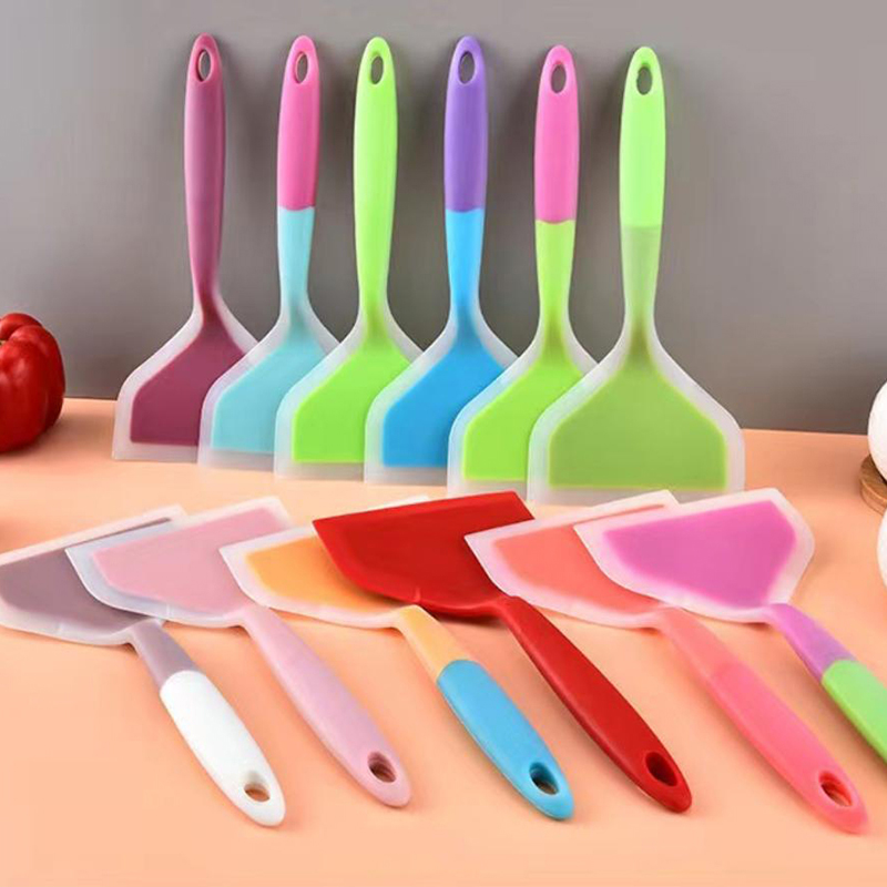 Kitchen And Baking Equipment - อุปกรณ์ทำอาหารแบบไม่ติดกระทะอเนกประสงค์ - ตะหลิวซิลิโคนสำหรับไข่, ตะหลิวสำหรับแพนเค้กแบบกว้าง และตะหลิวสำหรับพลิกไข่สำหรับการทำอาหารและการอบ