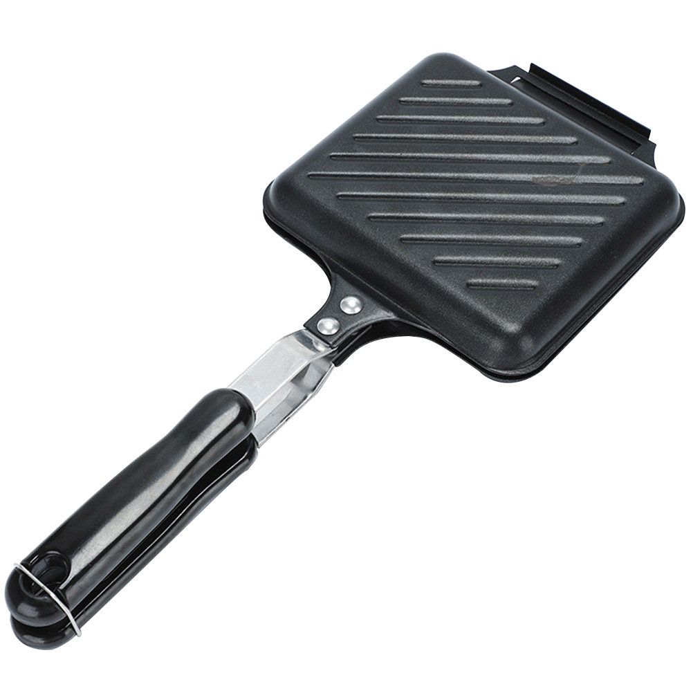 Kitchen Baking Pans - กระทะอบแซนด์วิชสำหรับใช้ในครัวเรือน เครื่องทำอาหารเช้าแบบไม่ติดกระทะ กระทะทอดขนมปังสำหรับครัว พื้นผิวเรียบ ทำความสะอาดง่าย ใช้ได้ทั้งภายนอกและภายในอาคาร