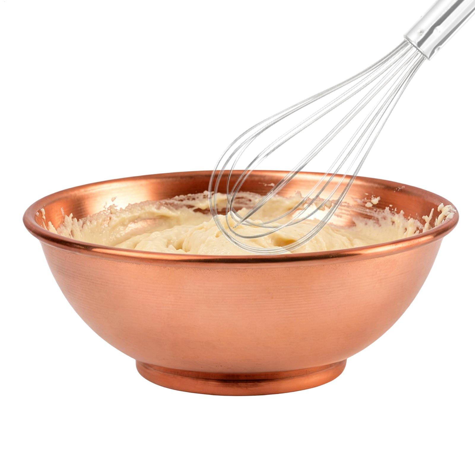 Kitchen Baking Bowls - ชามทองแดงขนาดใหญ่ ภาชนะเก็บของ ถาดทองแดงสำหรับผสมอาหาร ใส่สลัด ใช้เสิร์ฟที่บ้าน อบขนม