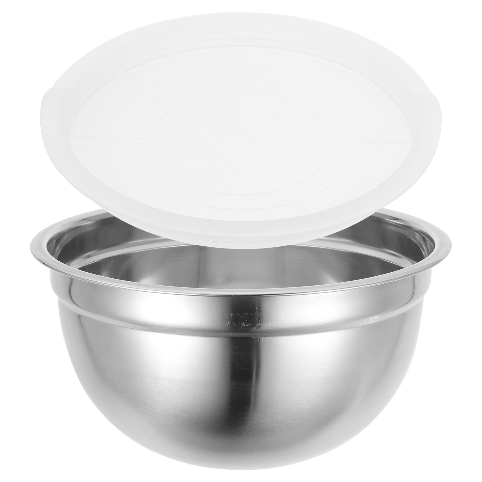 Kitchen Baking Bowls - ชามผสมสแตนเลสขนาดใหญ่สำหรับสลัด ซุป แป้ง ชามครัวพร้อมฝาพลาสติก ชามผสมสำหรับทำขนม ชามโลหะสำหรับใช้ในครัวเรือน