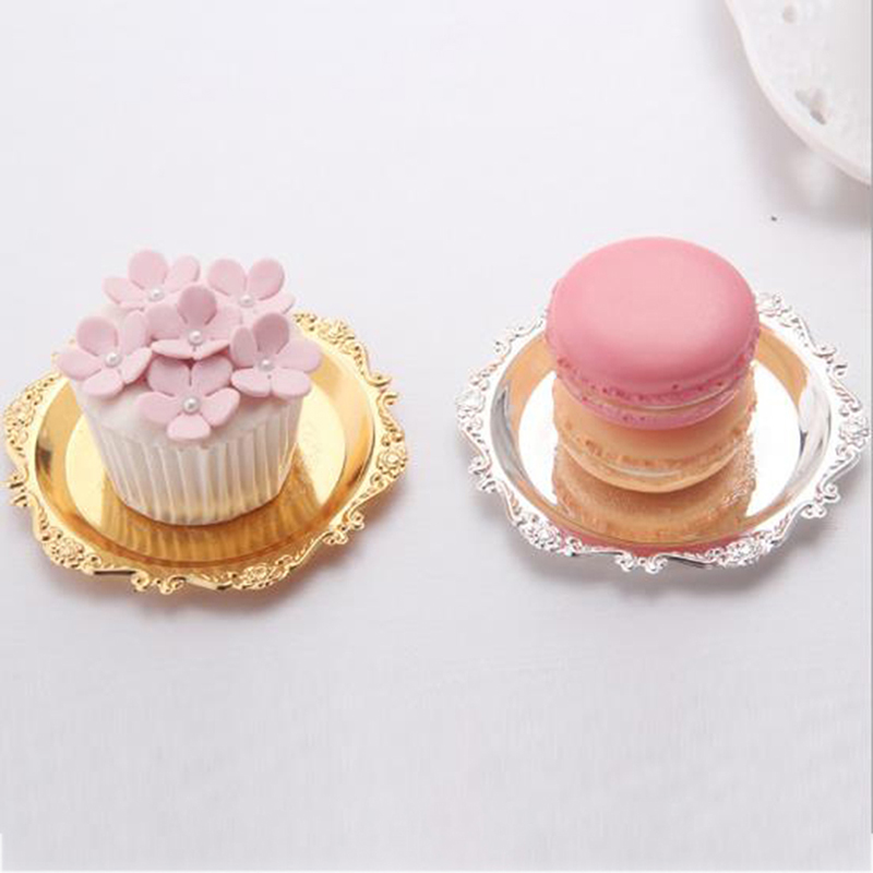 จาน nampan besi เงินทองแวววาวส - Cake Board Round บทวิจารณ์และราคา