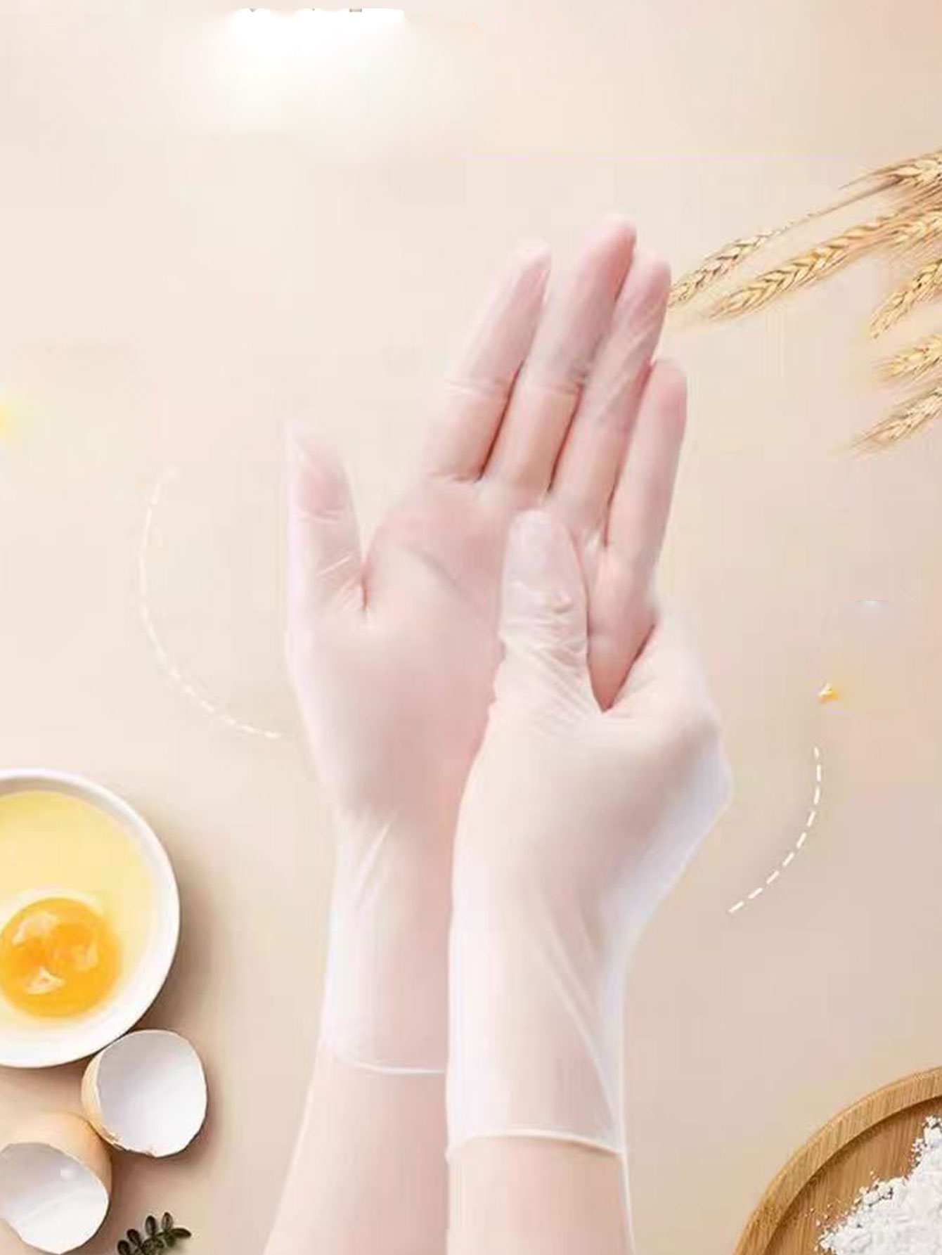 ถุงมือแบบใช้แล้วทิ้ง เกรดอาหาร - Kitchen Baking Gloves บทวิจารณ์และราคา