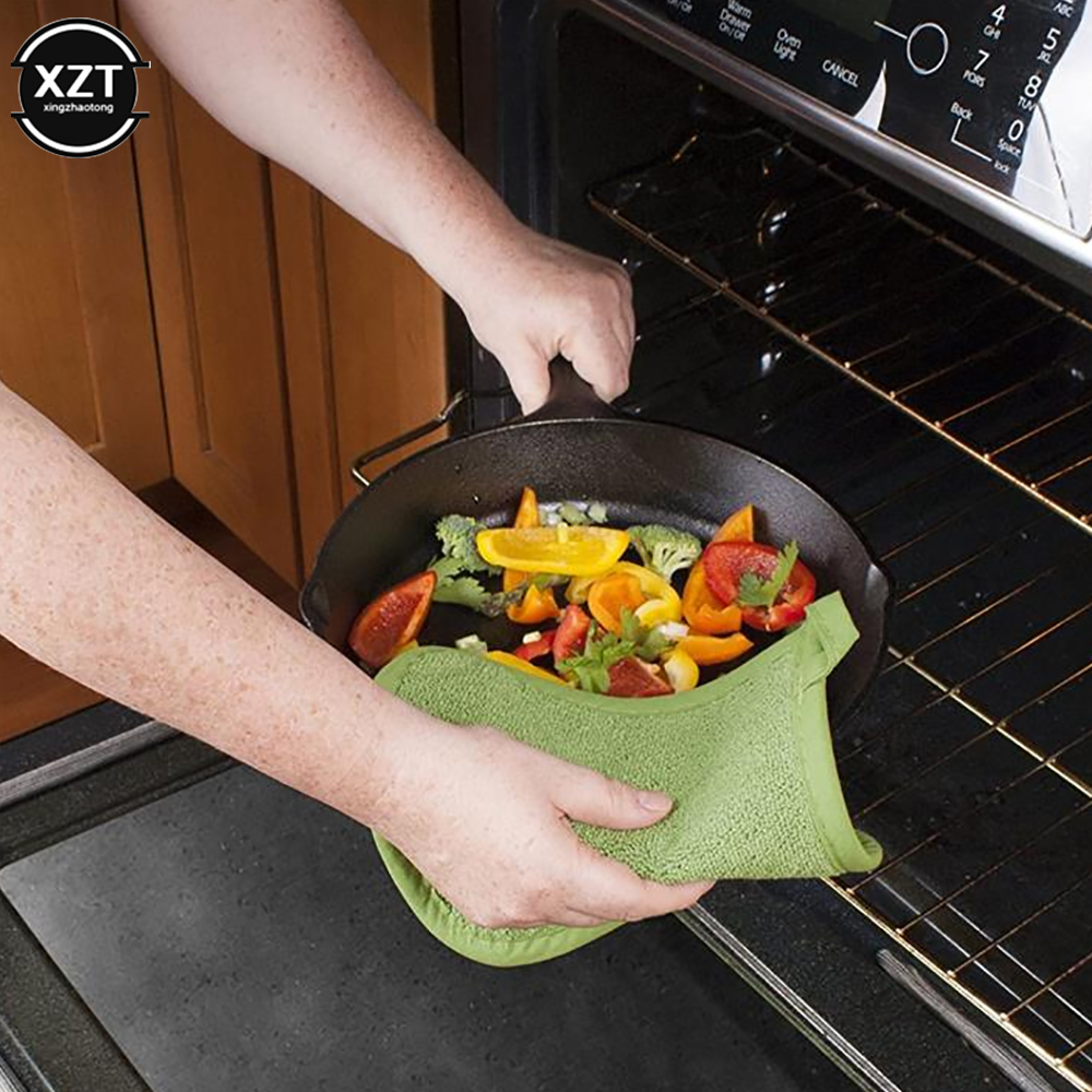 3 In1 ผู้ถือหม้อฉนวนกันความร้อ - Kitchen Baking Gloves บทวิจารณ์และราคา