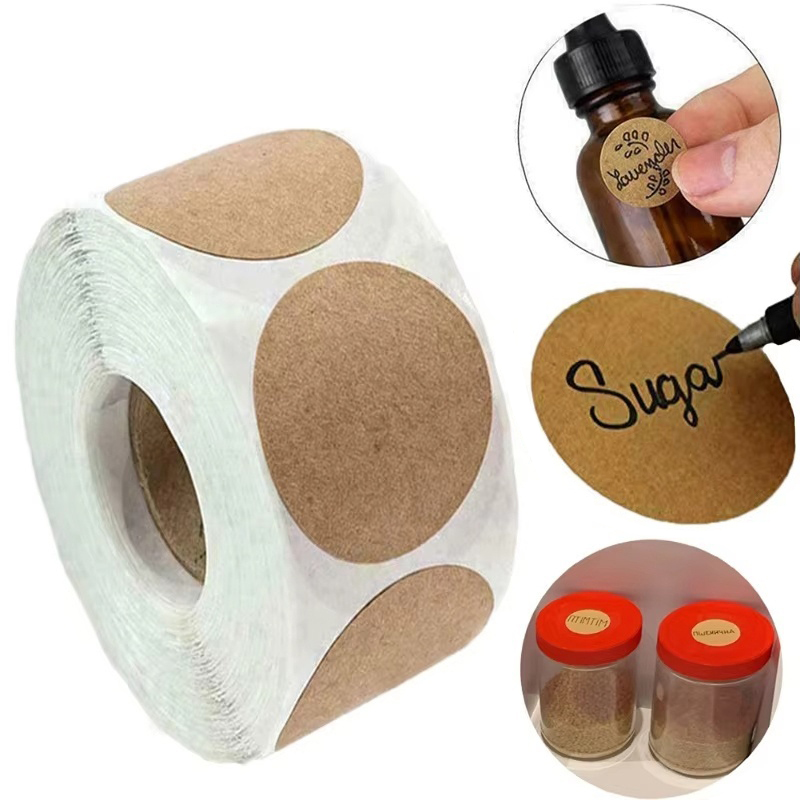 สติกเกอร์แบบม้วน 1 ม้วน ทรงกลม - Kitchen.Baking Labels บทวิจารณ์และราคา