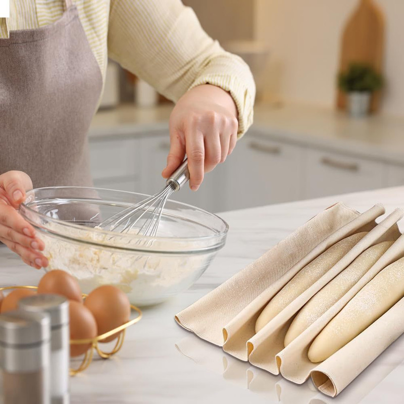ผ้าลินินแป้งหมักผ้าแป้ง Bakers - Kitchen Baking Cloth บทวิจารณ์และราคา