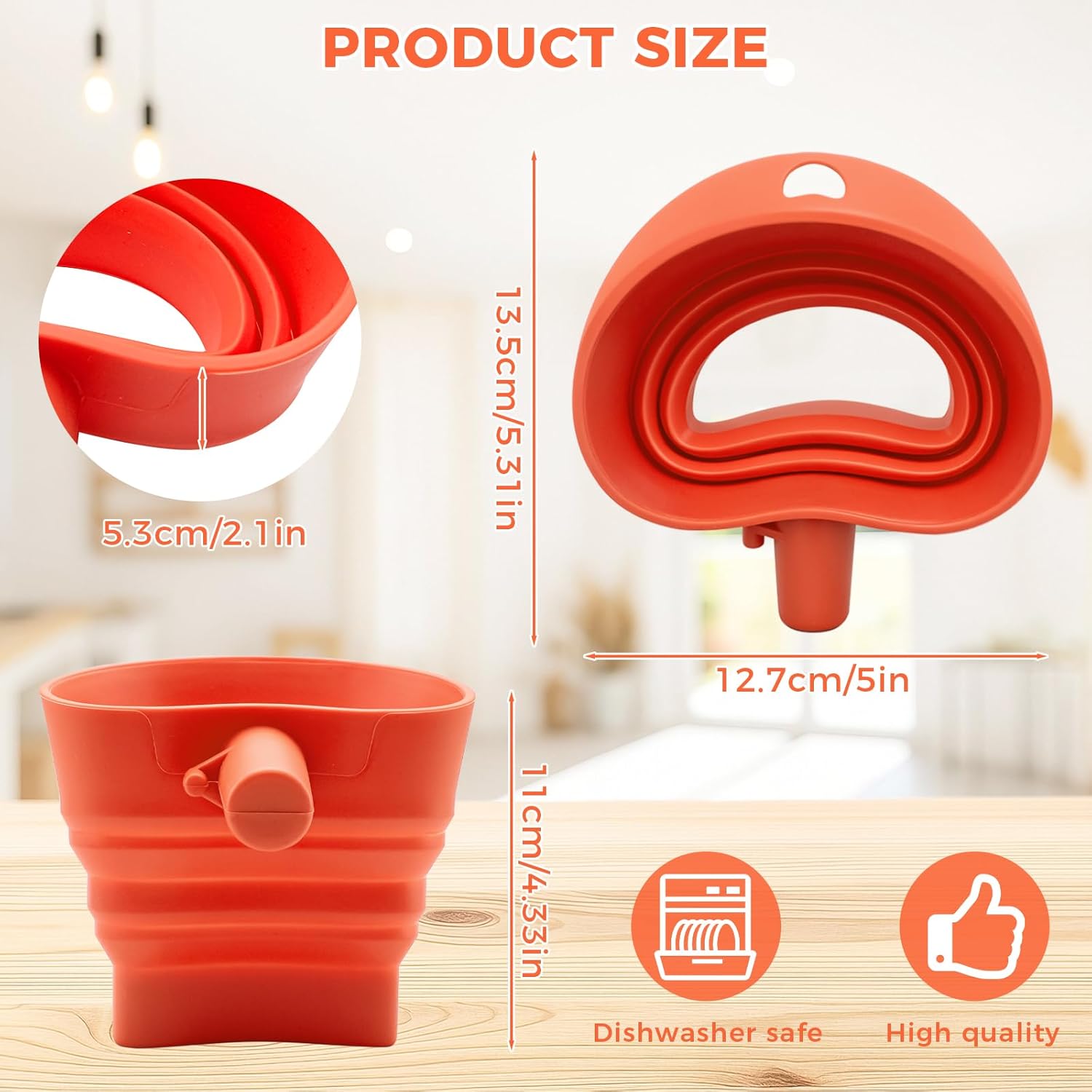 กรวยซิลิโคนสำหรับใส่แป้ง เกรดอ - Kitchen Baking Aid บทวิจารณ์และราคา