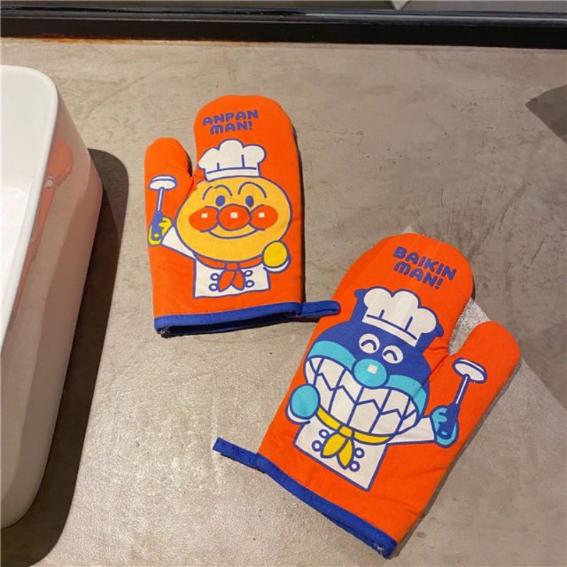 ถุงมือกันความร้อนอันปันแมนลายก - Kitchen Baking Gloves บทวิจารณ์และราคา