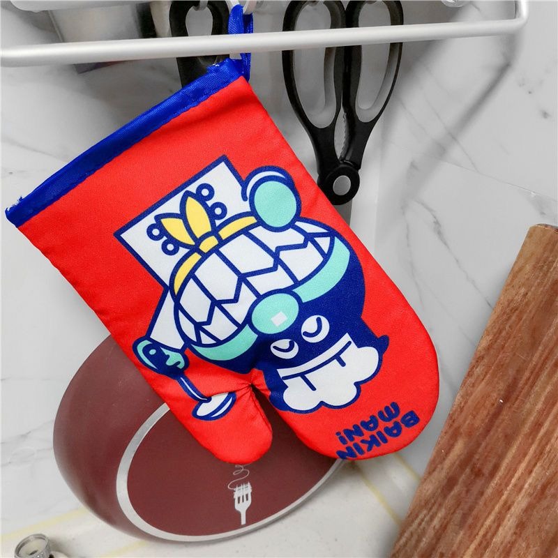 ถุงมือกันความร้อนอันปันแมนลายก - Kitchen Baking Gloves บทวิจารณ์และราคา