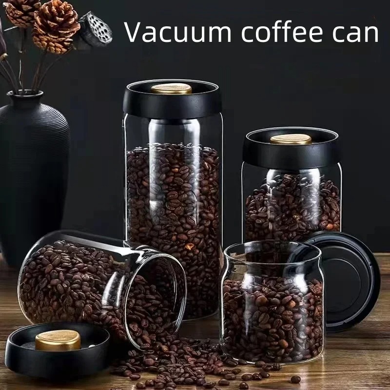 โถเก็บกาแฟสุญญากาศแบบแมนนวล ทำ - Kitchen Job บทวิจารณ์และราคา
