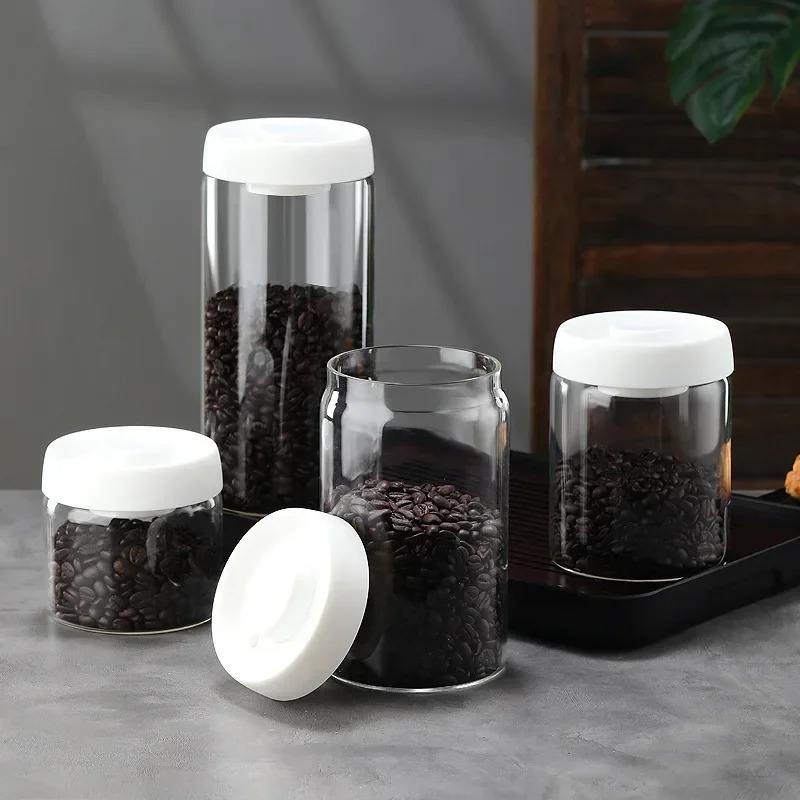 โถเก็บกาแฟสุญญากาศแบบแมนนวล ทำ - Kitchen Job บทวิจารณ์และราคา