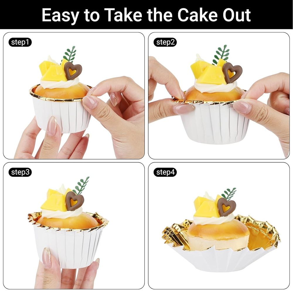 50 pcs มัฟฟินถ้วยกระดาษ Cupcak - Kitchen Equipment For Baking บทวิจารณ์และราคา