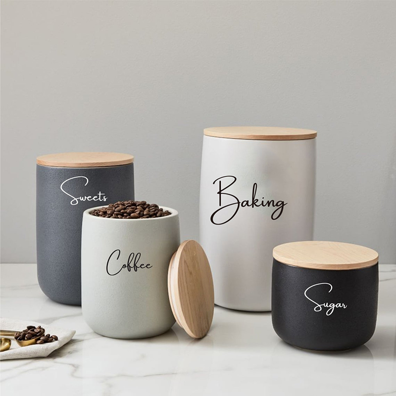 8 ชิ้นห้องครัวองค์กรกระป๋อง Ja - Kitchen.Baking Labels บทวิจารณ์และราคา