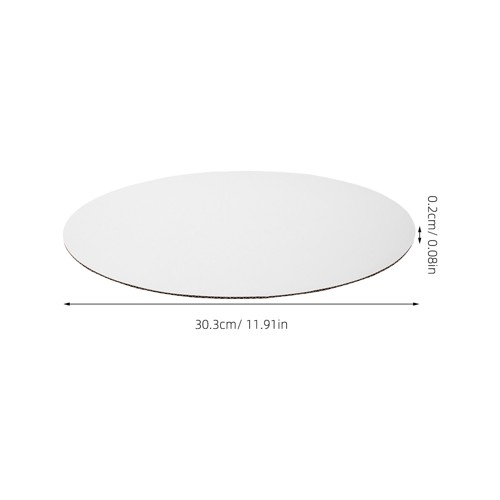 แผ่นรองเค้กทรงกลมสีขาวแบบใช้แล - Cake Board Round บทวิจารณ์และราคา