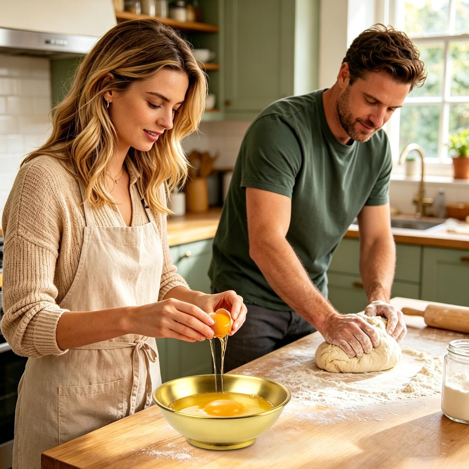 ชามทองแดงขนาดใหญ่สำหรับผสมสลัด - Kitchen Baking Bowls บทวิจารณ์และราคา