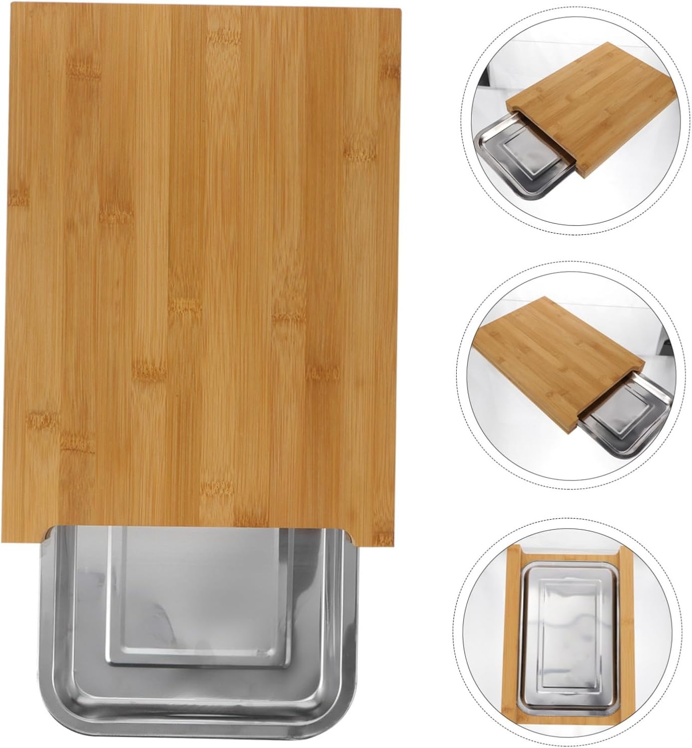 เขียงไม้ไผ่ในครัวเรือนสเต็กครั - Kitchen Baking Drawer บทวิจารณ์และราคา