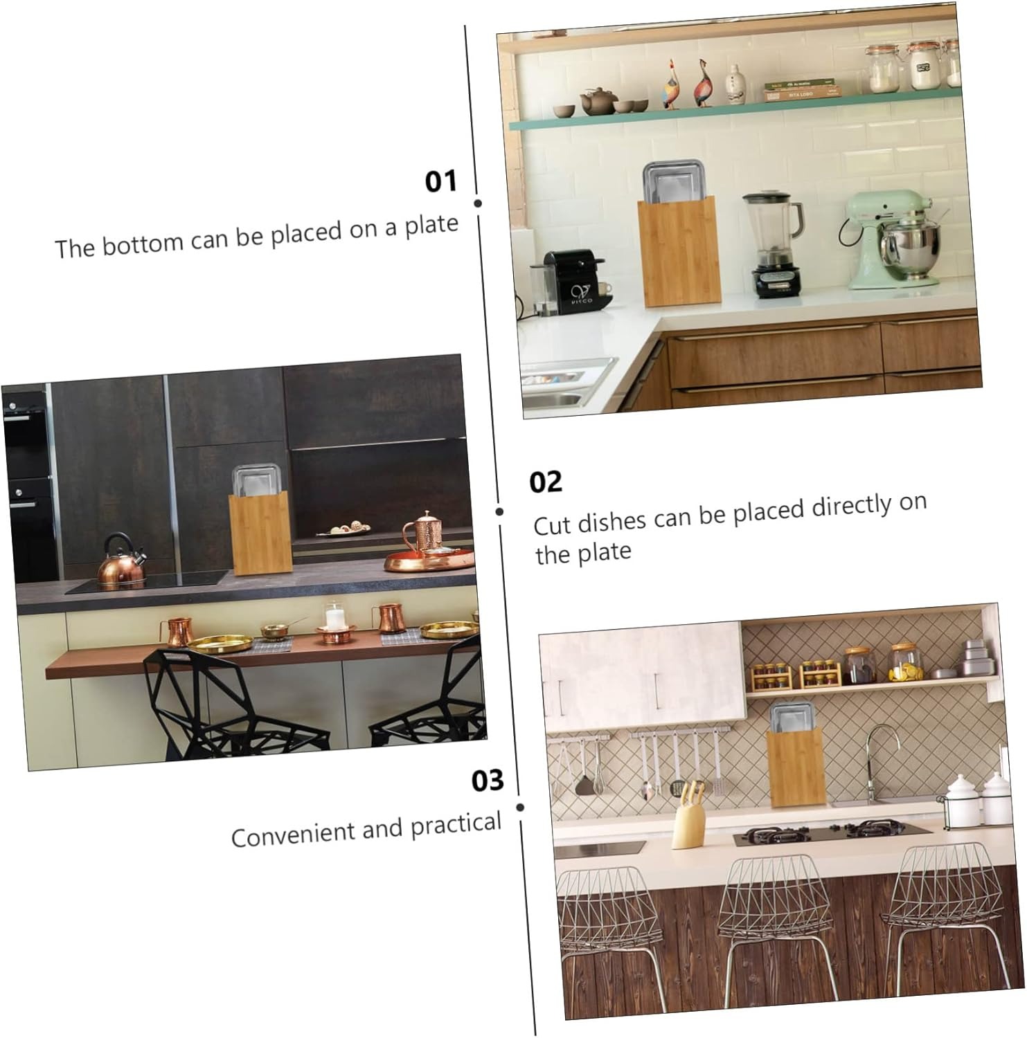 เขียงไม้ไผ่ในครัวเรือนสเต็กครั - Kitchen Baking Drawer บทวิจารณ์และราคา
