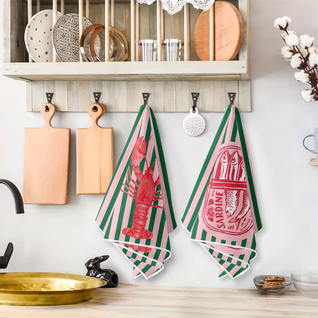 ผ้าเช็ดครัวลายกระป๋องปลาซาร์ดี - Kitchen Baking Cloth บทวิจารณ์และราคา