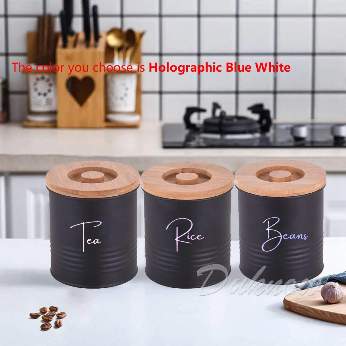 สติกเกอร์ติดขวดโหลสำหรับจัดระเ - Kitchen.Baking Labels บทวิจารณ์และราคา