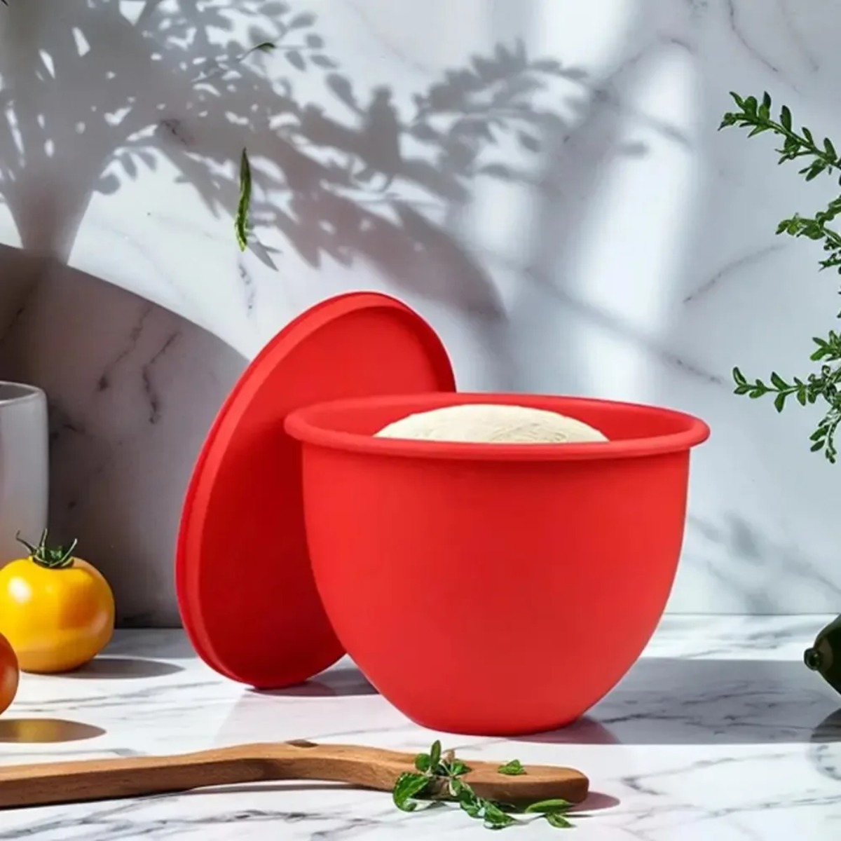 แผ่นรองชามซิลิโคนพร้อมฝาปิดสำห - Kitchen Baking Aid บทวิจารณ์และราคา