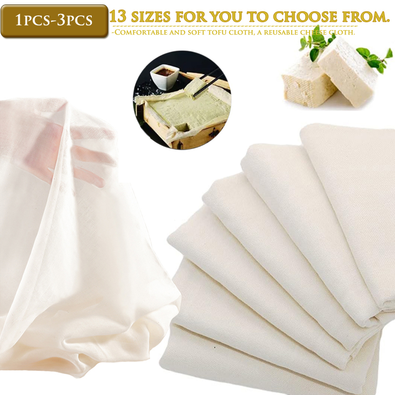 ผ้าฝ้าย Muslin เต้าหู้ชีสนมถั่ - Kitchen Baking Cloth บทวิจารณ์และราคา