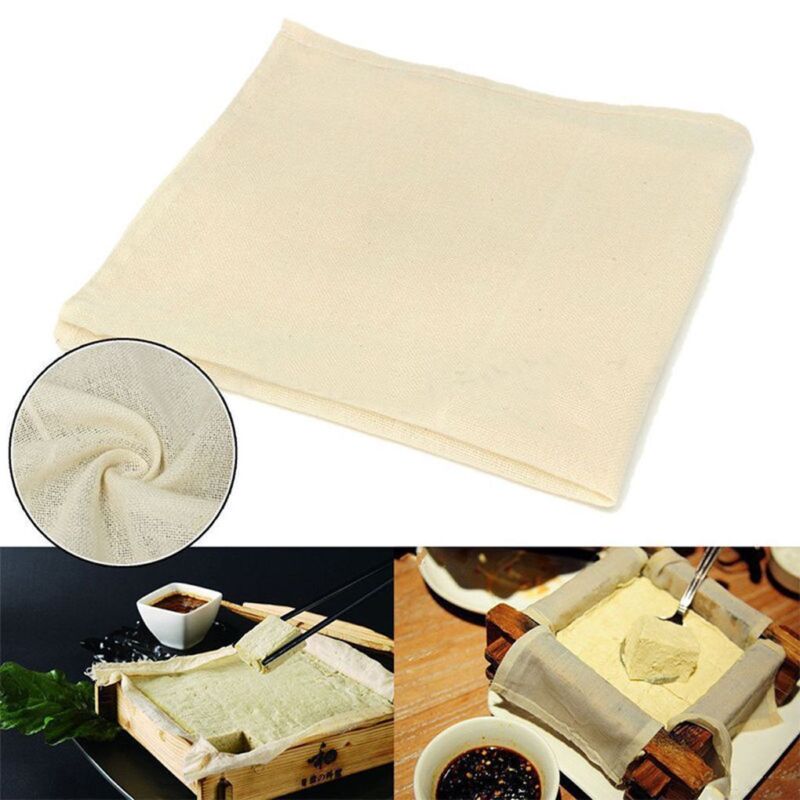 ผ้าฝ้าย Muslin เต้าหู้ชีสนมถั่ - Kitchen Baking Cloth บทวิจารณ์และราคา