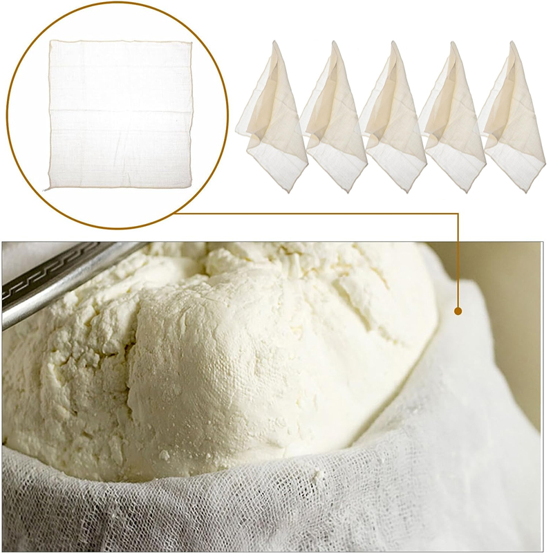 ผ้าฝ้าย Muslin เต้าหู้ชีสนมถั่ - Kitchen Baking Cloth บทวิจารณ์และราคา