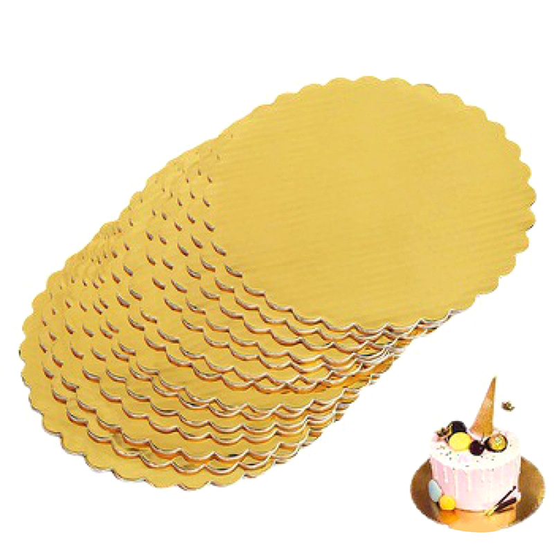 ฐานรองเค้กกลมสีทองขนาด 4/5/6/7 - Cake Board Round บทวิจารณ์และราคา