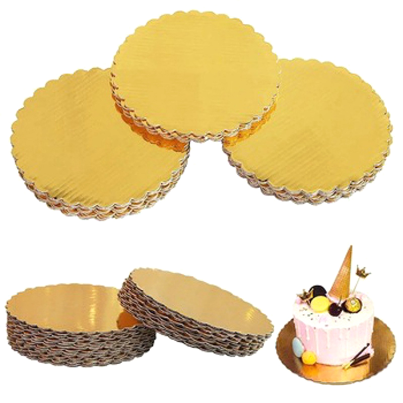 ฐานรองเค้กกลมสีทองขนาด 4/5/6/7 - Cake Board Round บทวิจารณ์และราคา
