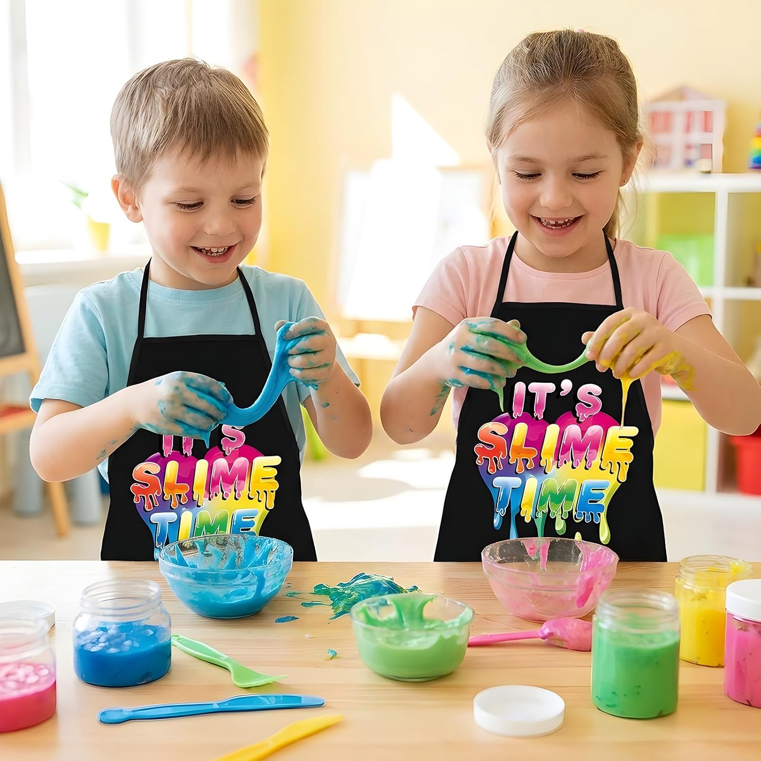 ผ้ากันเปื้อนกันน้ำลายสีรุ้งพิม - Kitchen Baking Background บทวิจารณ์และราคา