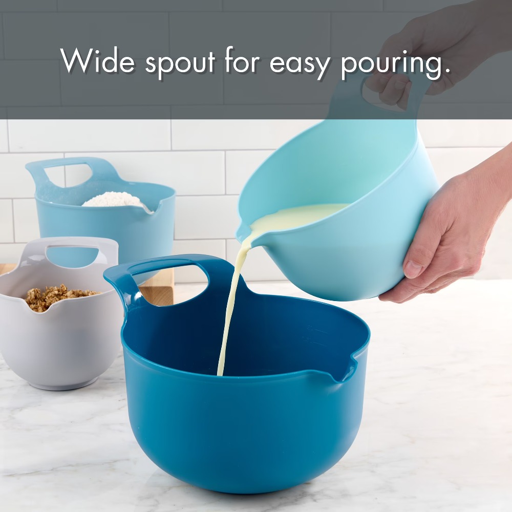 ชุดชามผสมพลาสติกแบบซ้อนได้ 4 ใ - Kitchen Baking Bowls บทวิจารณ์และราคา