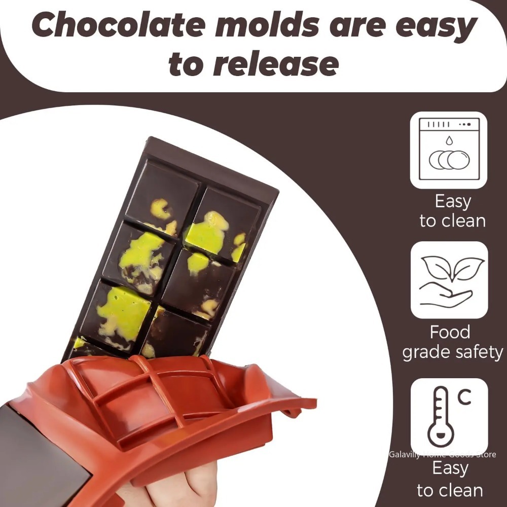 แม่พิมพ์ช็อกโกแลตดูไบ แบบแท่ง  - Kitchen Baking Molds บทวิจารณ์และราคา
