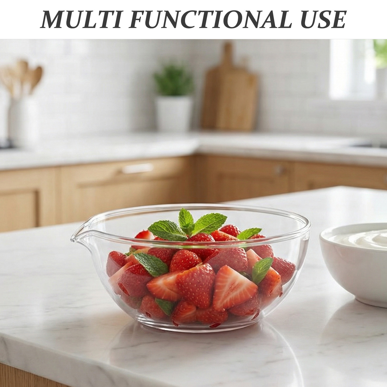 ชามแก้วใส 2 ชิ้น ขนาด 17 ออนซ์ - Kitchen Baking Bowls บทวิจารณ์และราคา