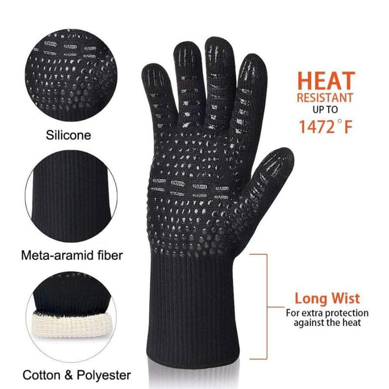 ถุงมือซิลิโคนกันความร้อน BBQ14 - Kitchen Baking Gloves บทวิจารณ์และราคา
