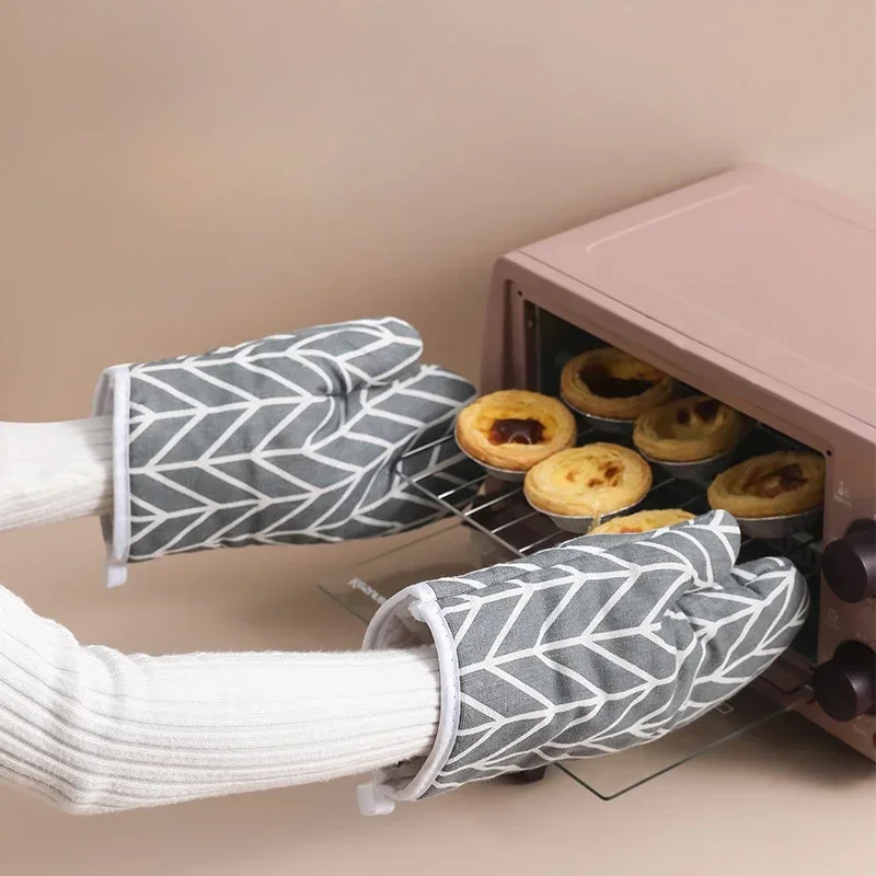 ถุงมือฉนวนความร้อน 2 ชิ้น ถุงม - Kitchen Baking Gloves บทวิจารณ์และราคา