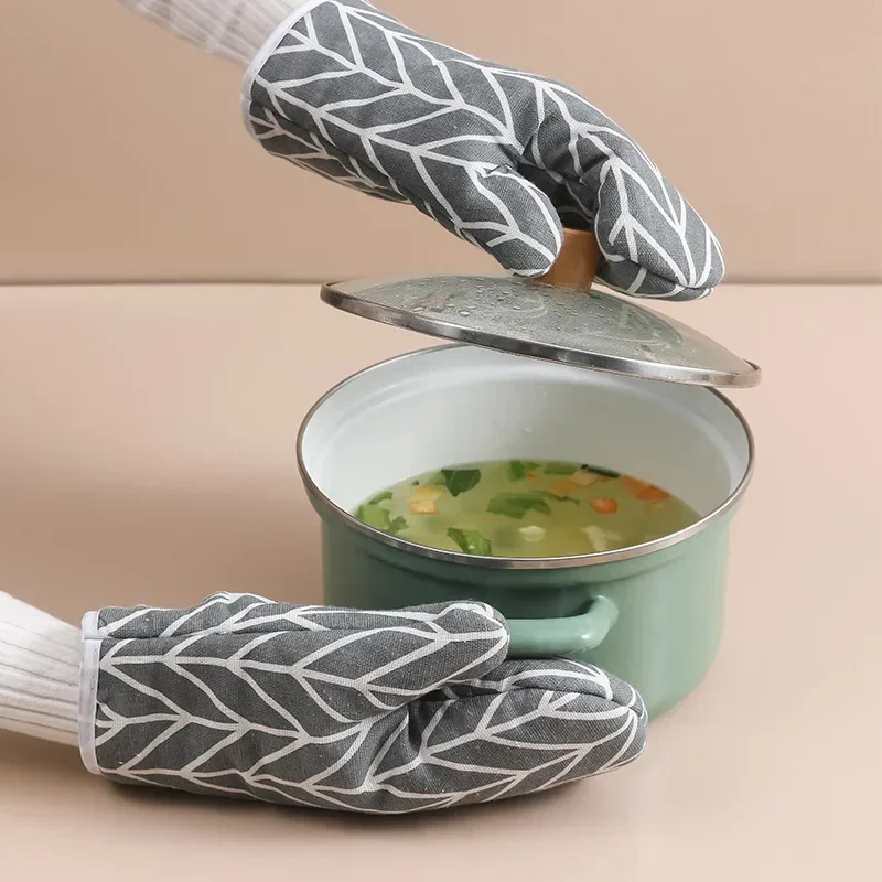 ถุงมือฉนวนความร้อน 2 ชิ้น ถุงม - Kitchen Baking Gloves บทวิจารณ์และราคา