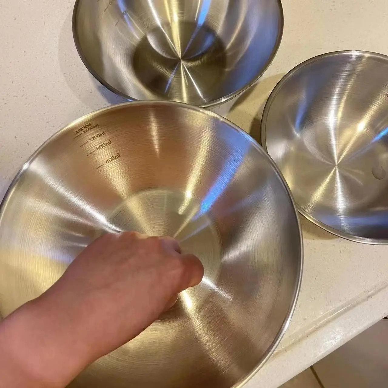 ชุดชามสแตนเลส 1-3 ใบ พร้อมสเกล - Kitchen Baking Bowls บทวิจารณ์และราคา