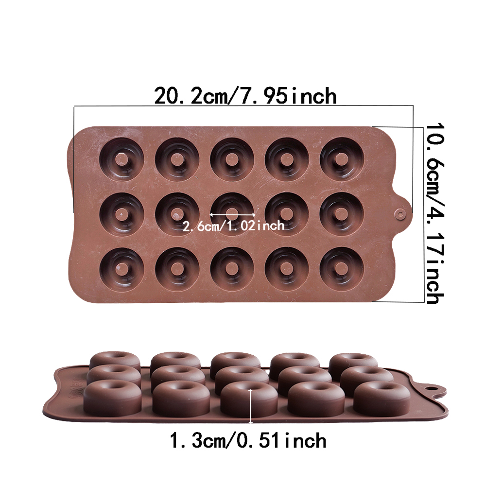 1 PC 15 หลุมโดนัทรูป DIY แม่พิ - Kitchen Baking Molds บทวิจารณ์และราคา