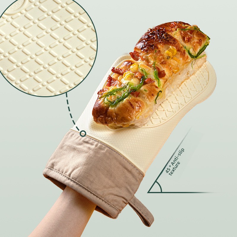 ถุงมือกันความร้อนซิลิโคนแบบหนา - Kitchen Baking Gloves บทวิจารณ์และราคา