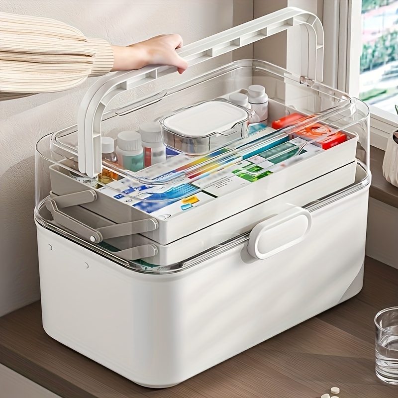 กล่องเก็บยาฝาใสความจุขนาดใหญ่/ - Kitchen Baking Tins บทวิจารณ์และราคา