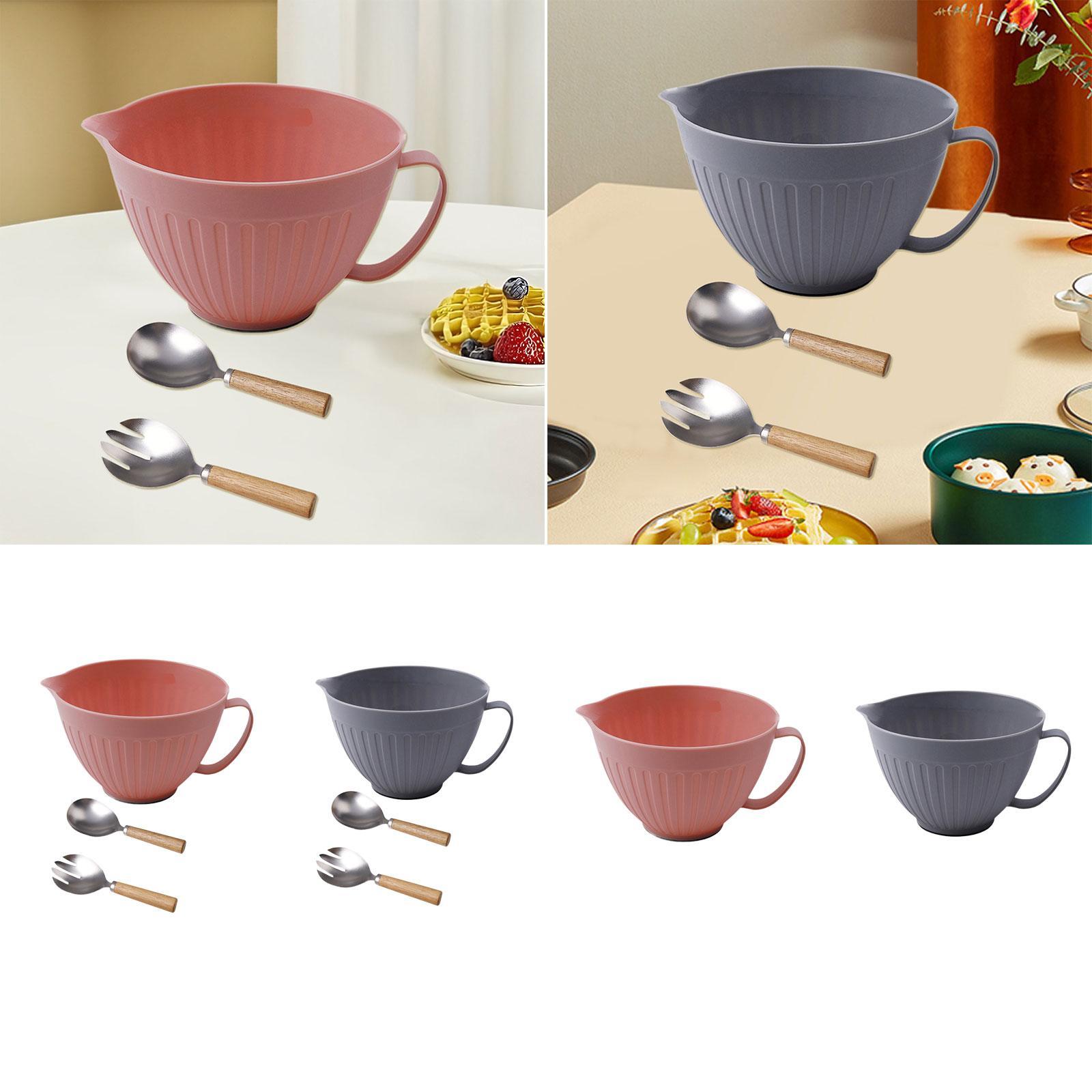 ชามผสมอาหารพร้อมพวยกา อุปกรณ์ท - Kitchen Baking Bowls บทวิจารณ์และราคา