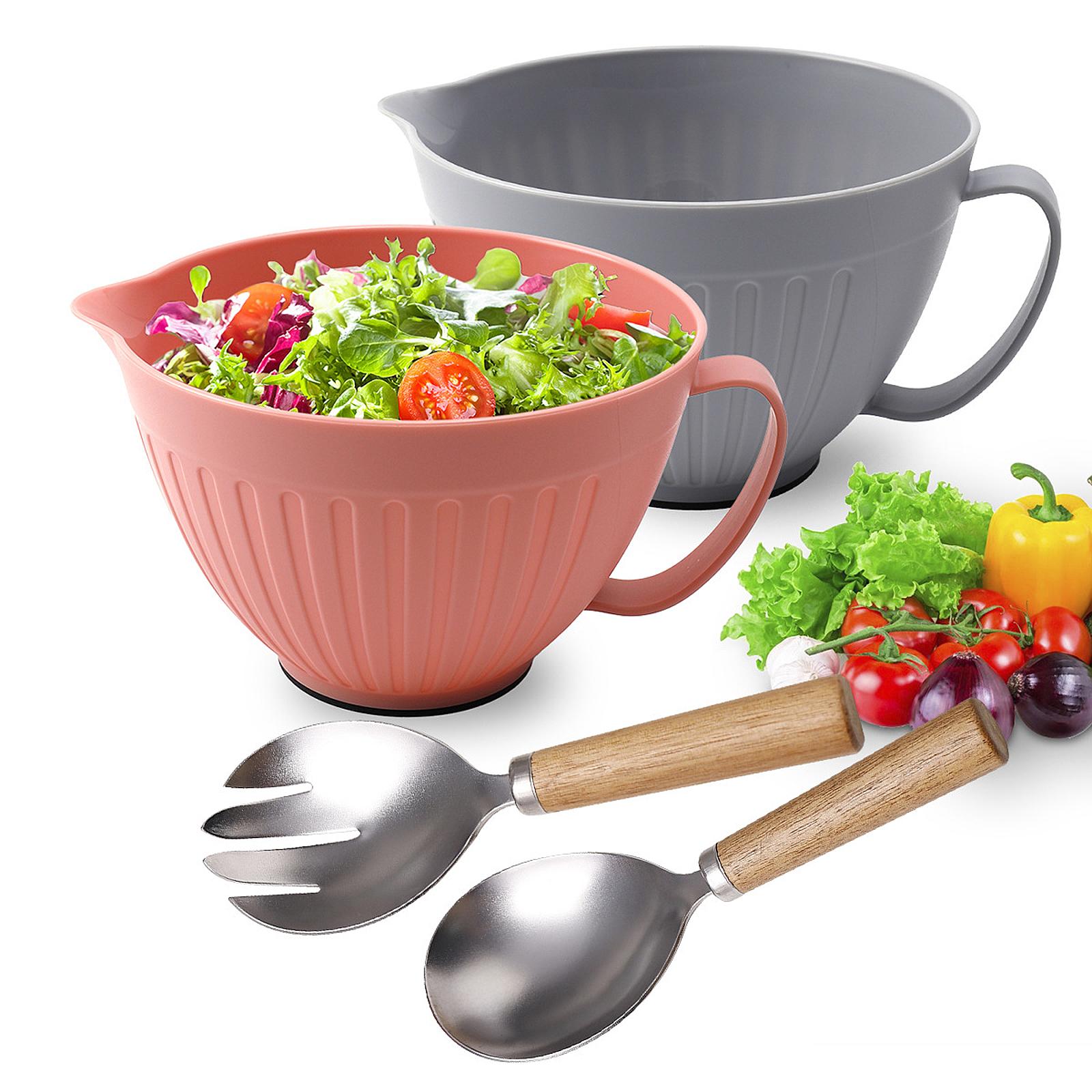ชามผสมอาหารพร้อมพวยกา อุปกรณ์ท - Kitchen Baking Bowls บทวิจารณ์และราคา