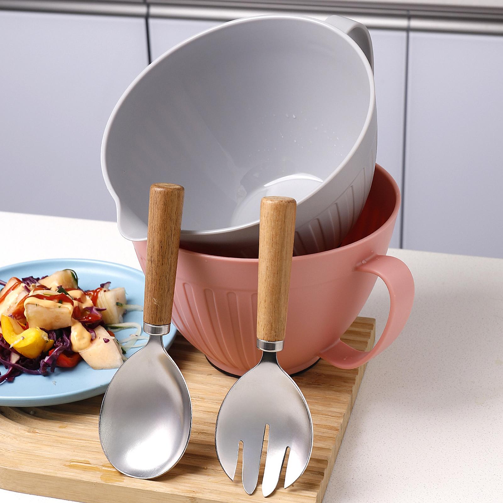ชามผสมอาหารพร้อมพวยกา อุปกรณ์ท - Kitchen Baking Bowls บทวิจารณ์และราคา
