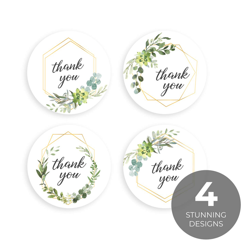 500 PCS ขอบคุณม้วนสติกเกอร์พืช - Kitchen.Baking Labels บทวิจารณ์และราคา