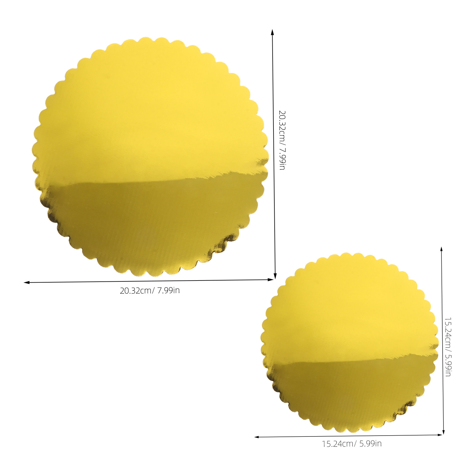 ฐานรองเค้กทรงกลมสีทอง 60 ชิ้น  - Cake Board Round บทวิจารณ์และราคา