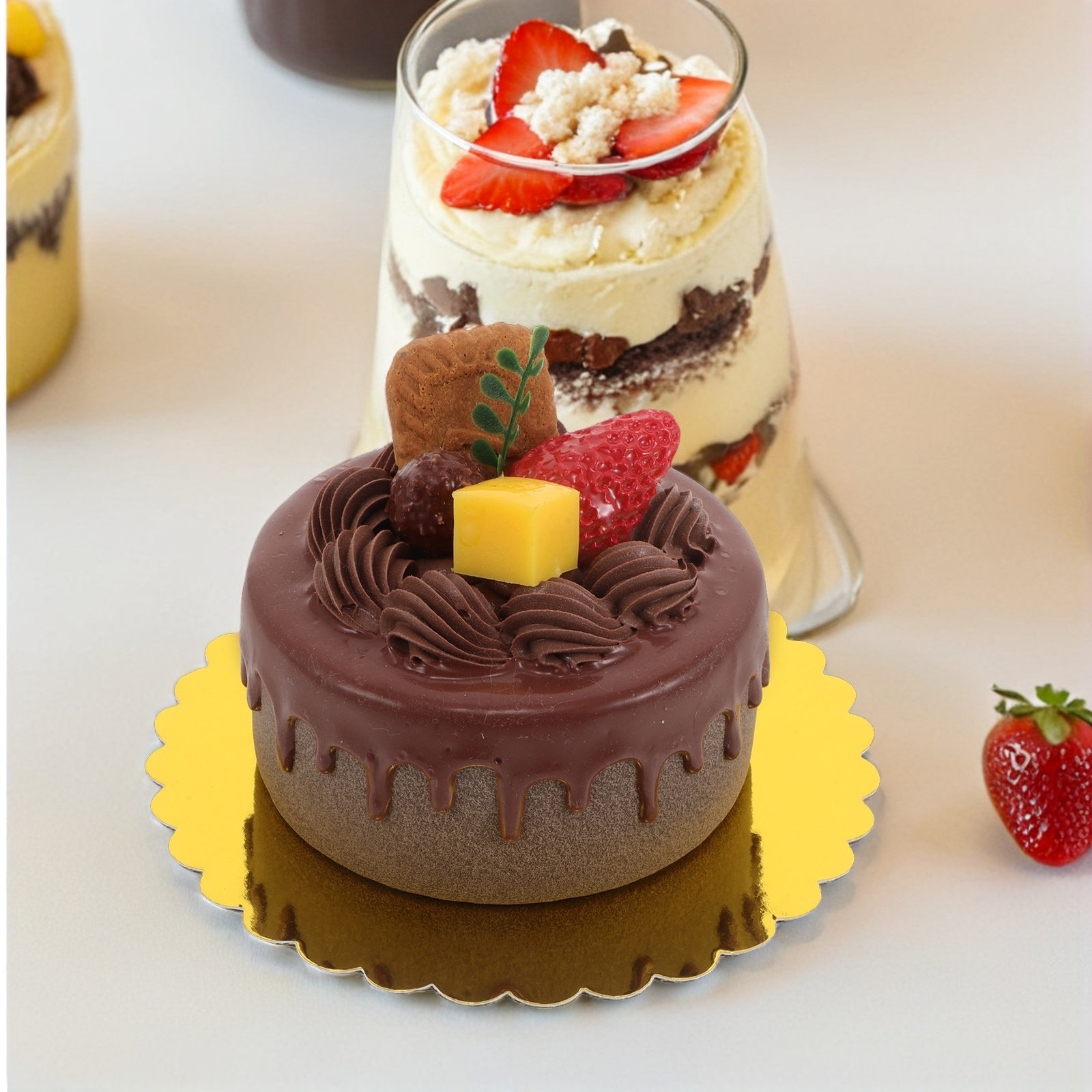 ฐานรองเค้กทรงกลมสีทอง 60 ชิ้น  - Cake Board Round บทวิจารณ์และราคา