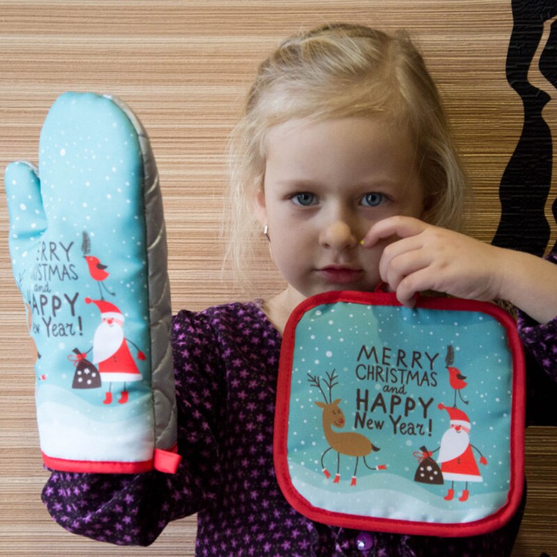 ถุงมือเตาบาร์บีคิวและที่วางหม้ - Kitchen Baking Gloves บทวิจารณ์และราคา