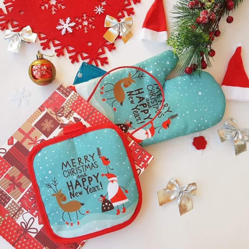 ถุงมือเตาบาร์บีคิวและที่วางหม้ - Kitchen Baking Gloves บทวิจารณ์และราคา