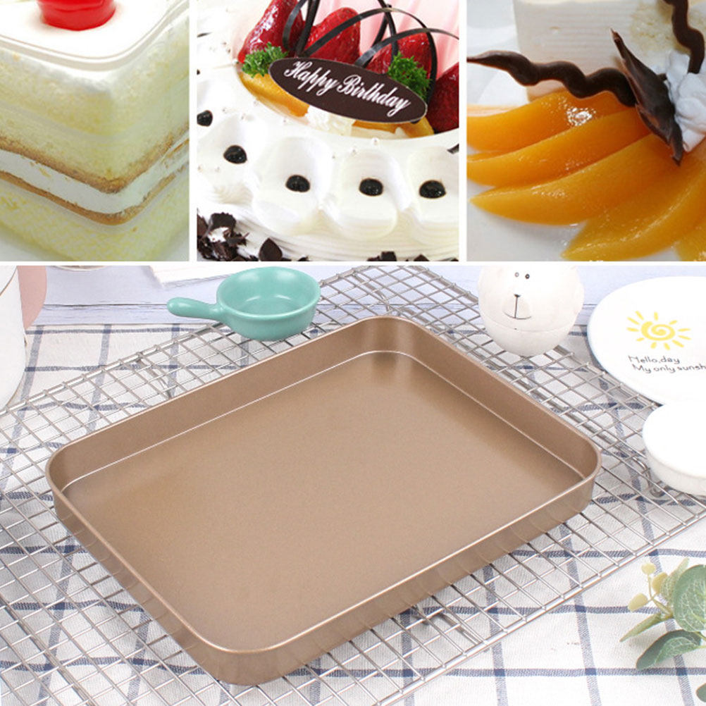 ถาดอบเค้กสี่เหลี่ยมผืนผ้าเหล็ก - Kitchen Baking Pans บทวิจารณ์และราคา