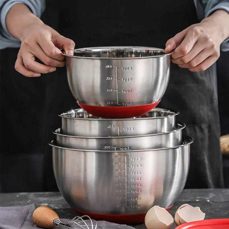 ชามผสมสแตนเลสสตีลชามครัว Ice C - Kitchen Baking Aid บทวิจารณ์และราคา